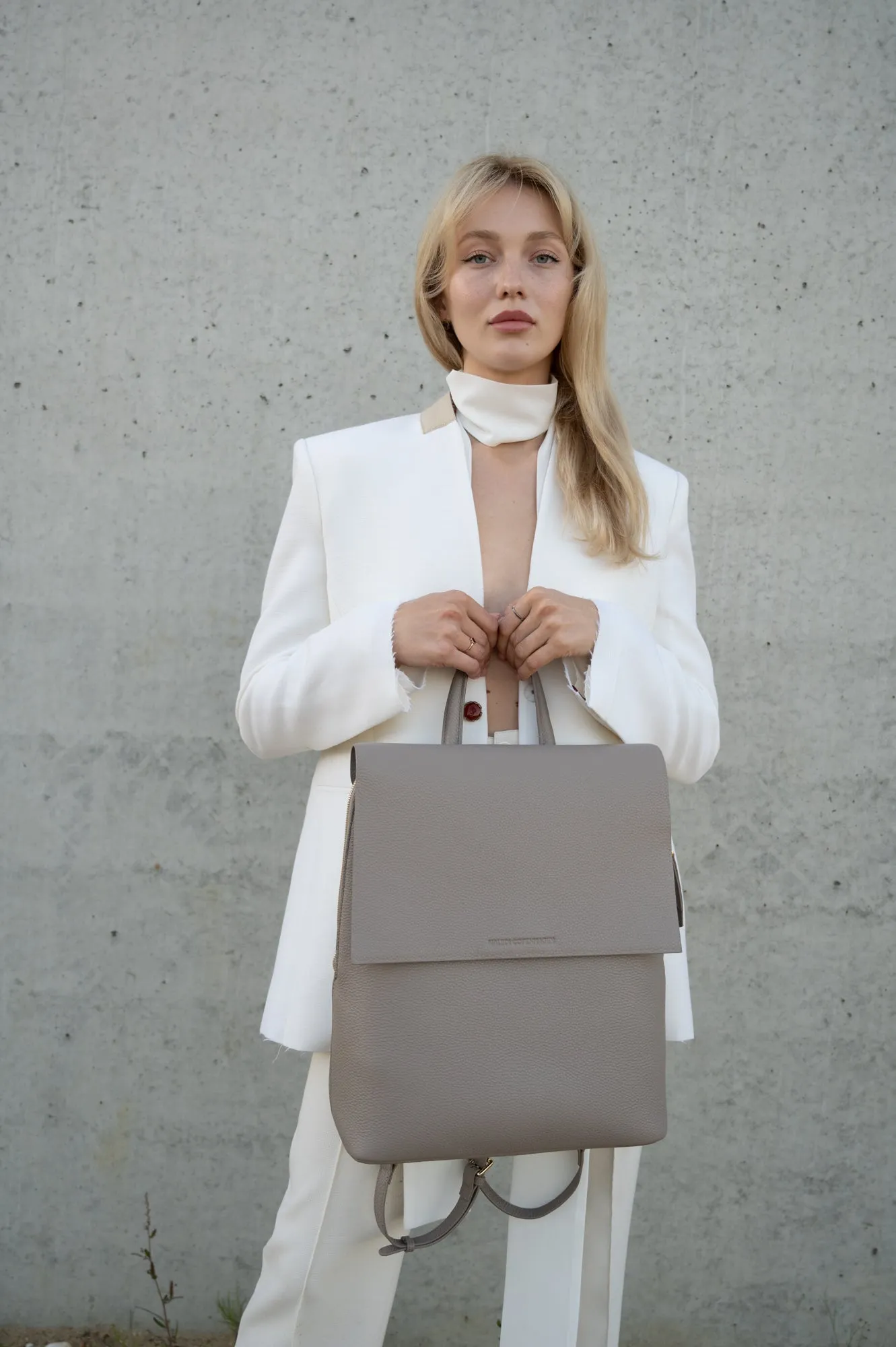 Frances Convertible Backpack Taupe