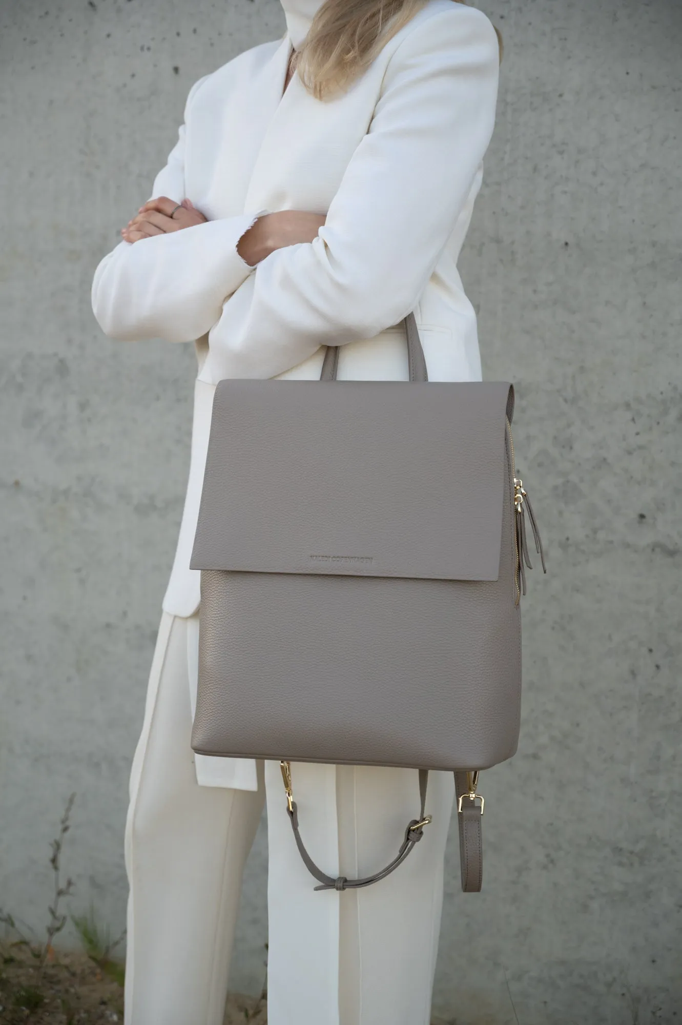 Frances Convertible Backpack Taupe