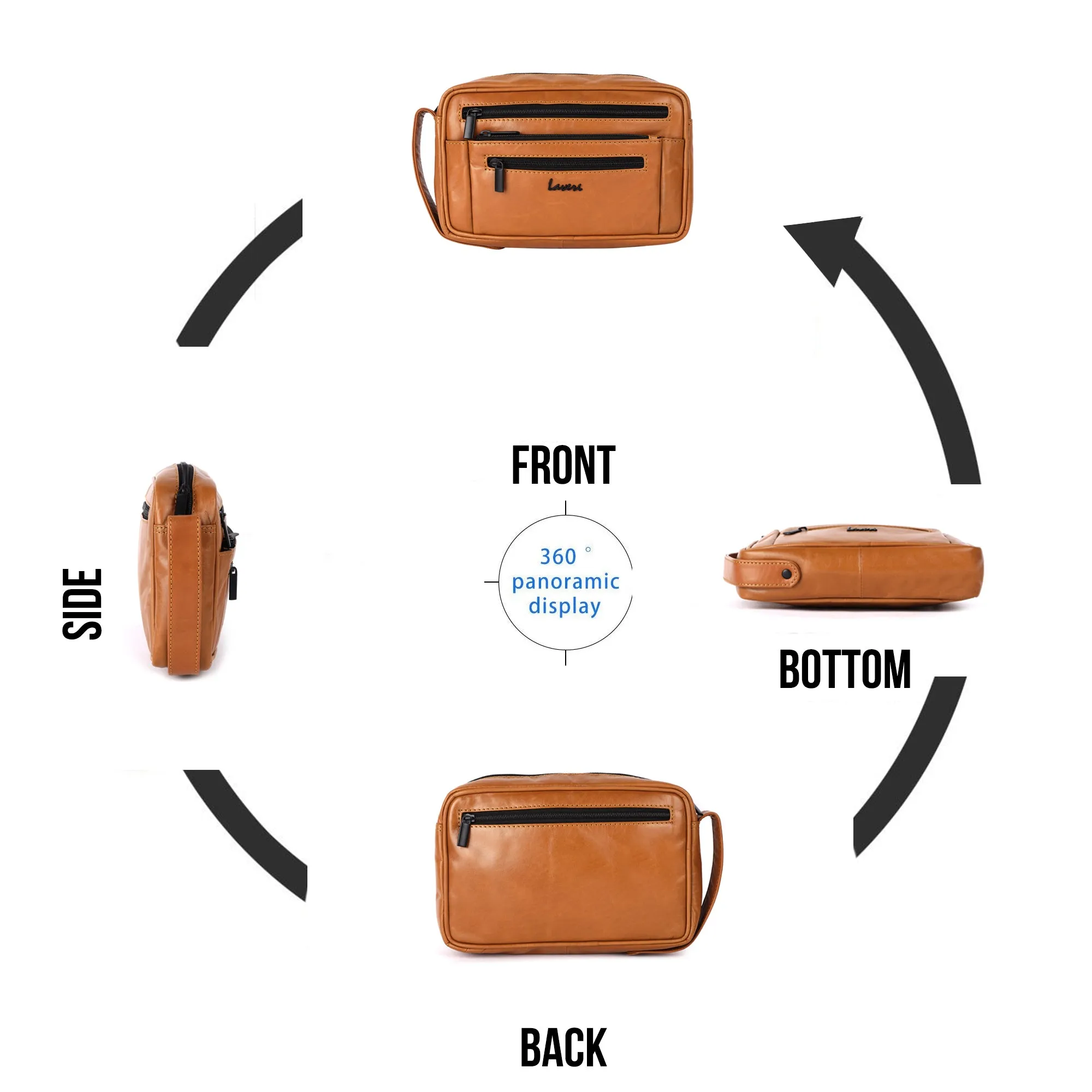 Gadii Leather Travelling Pouch #155BH