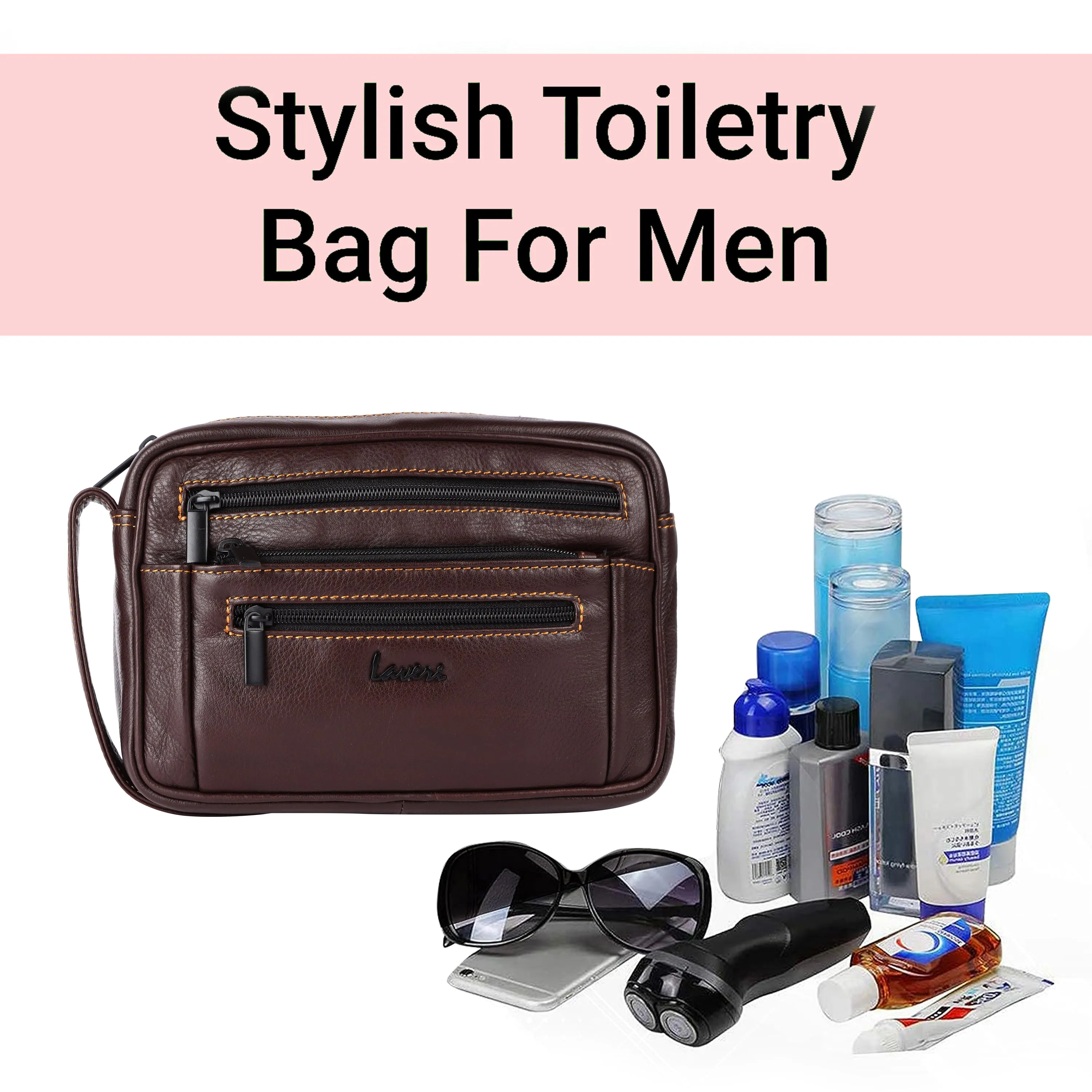 Gadii Leather Travelling Pouch #155BH