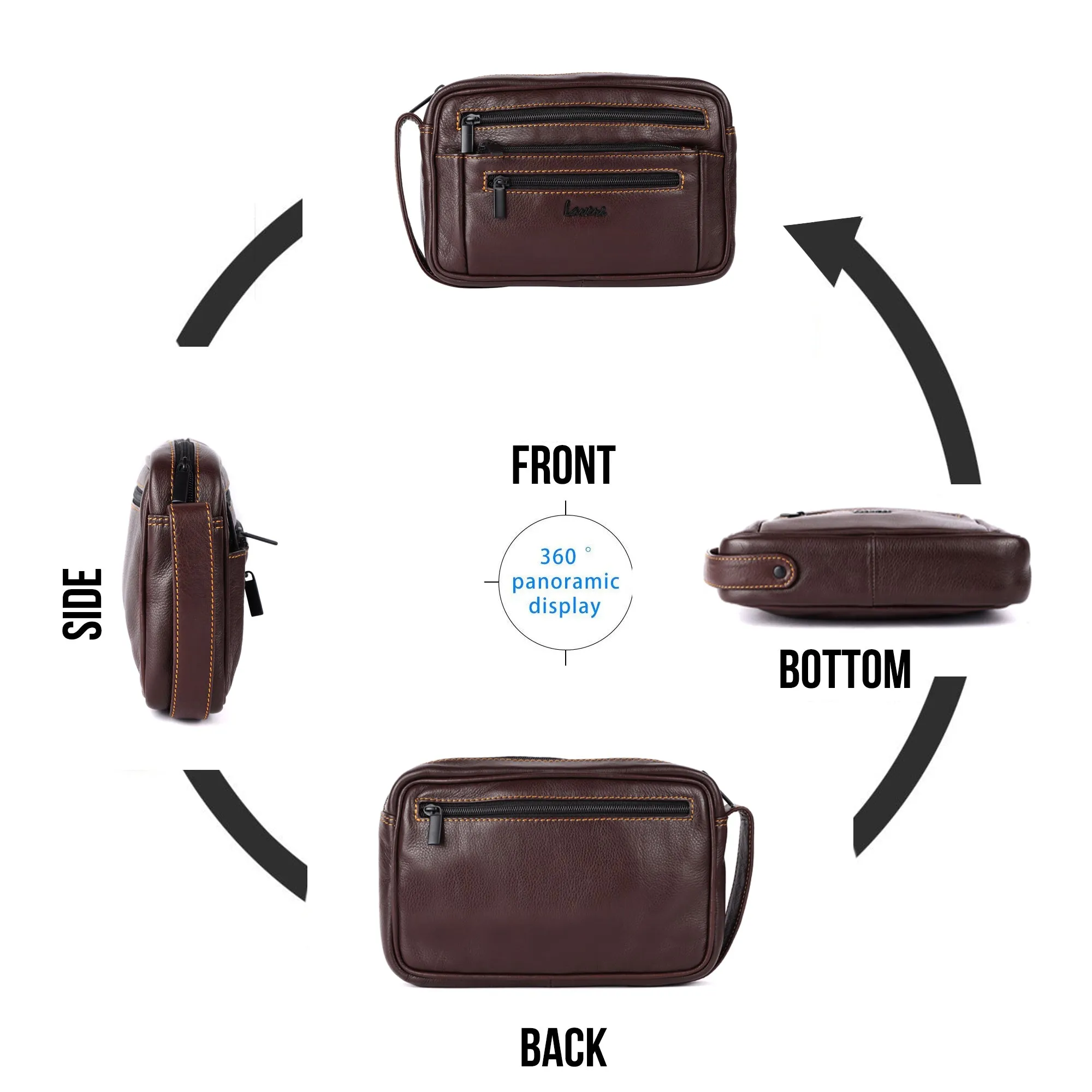 Gadii Leather Travelling Pouch #155BH