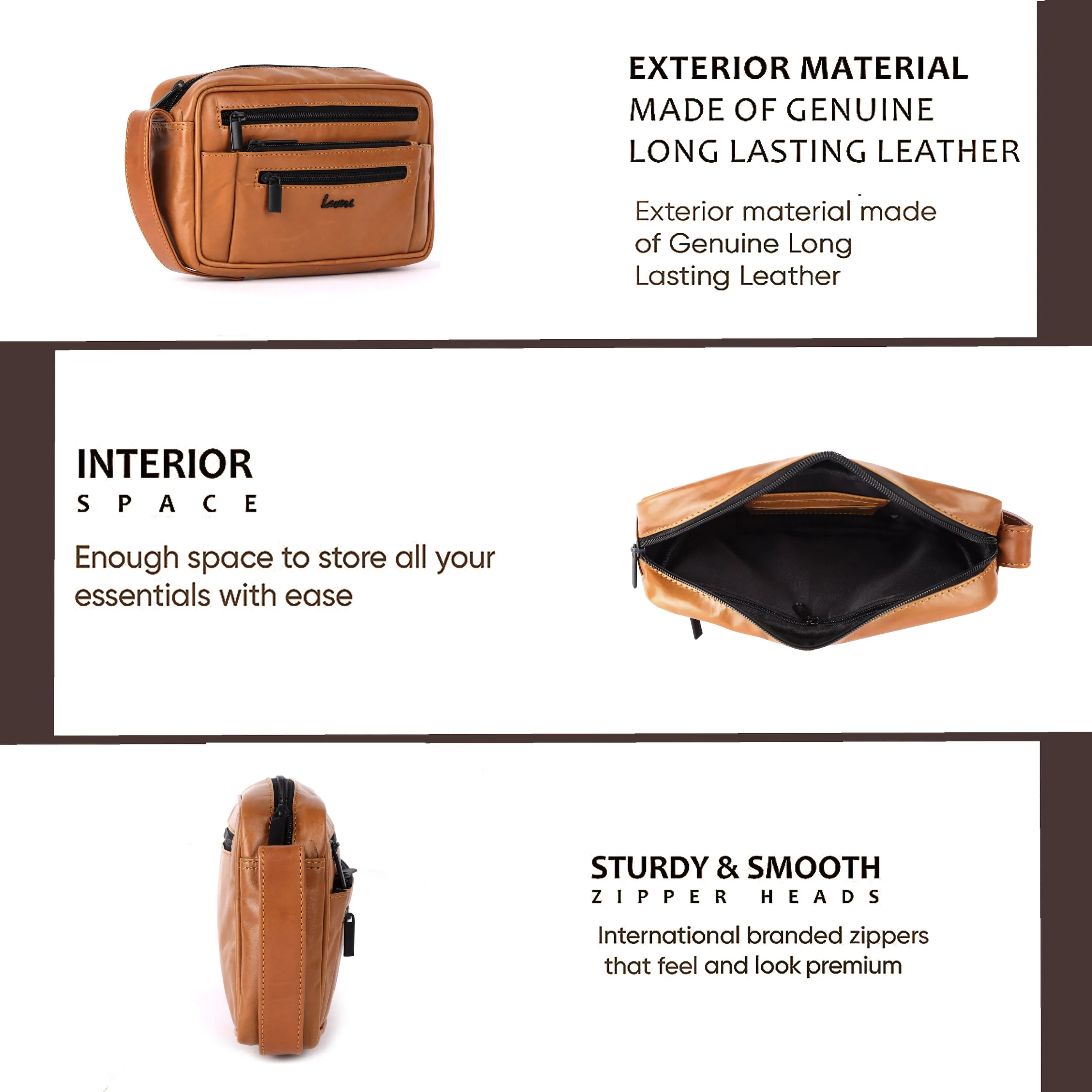 Gadii Leather Travelling Pouch #155BH