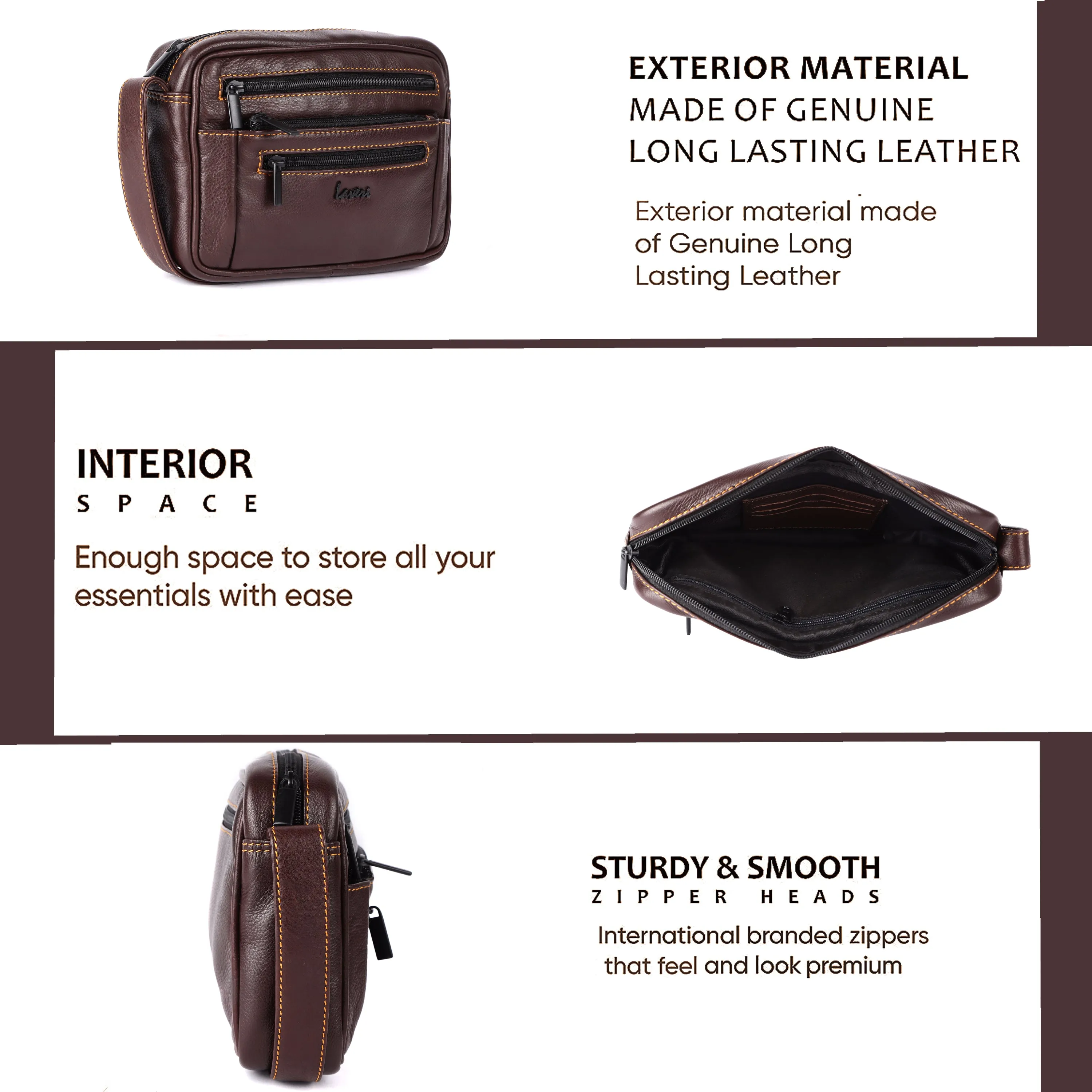 Gadii Leather Travelling Pouch #155BH
