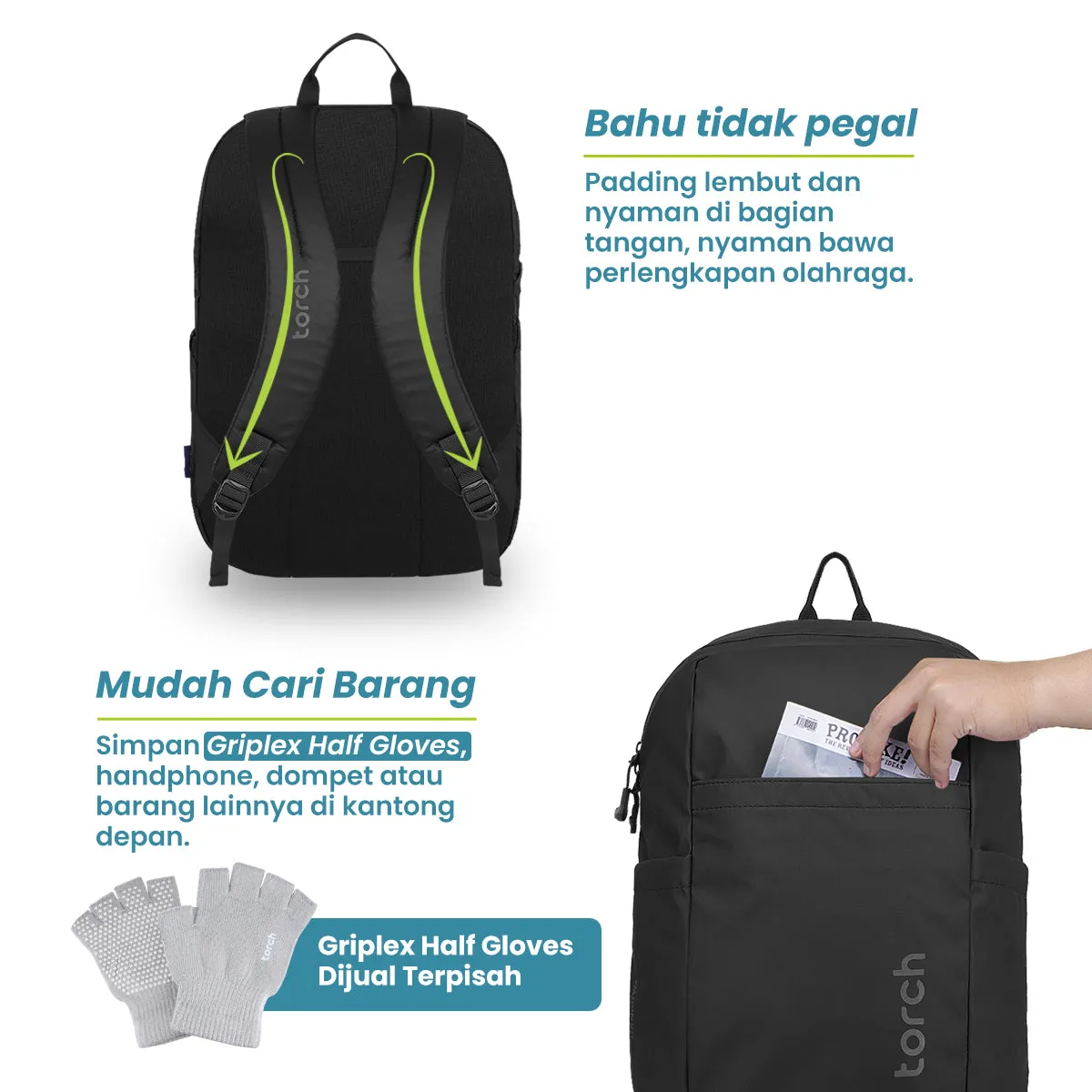 Ganghwa Tas Ransel Sekolah Torch 19L