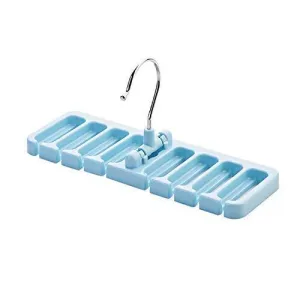 Gano Zen Sturdy Plastic Tie Belt Scarf Rack Organizer Closet Wardrobe Space Saver Belt Hanger with Metal Hook