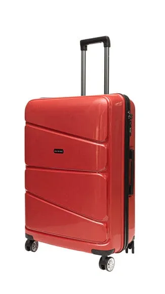 Gino De Vinci Swirl Large Roller Case Red