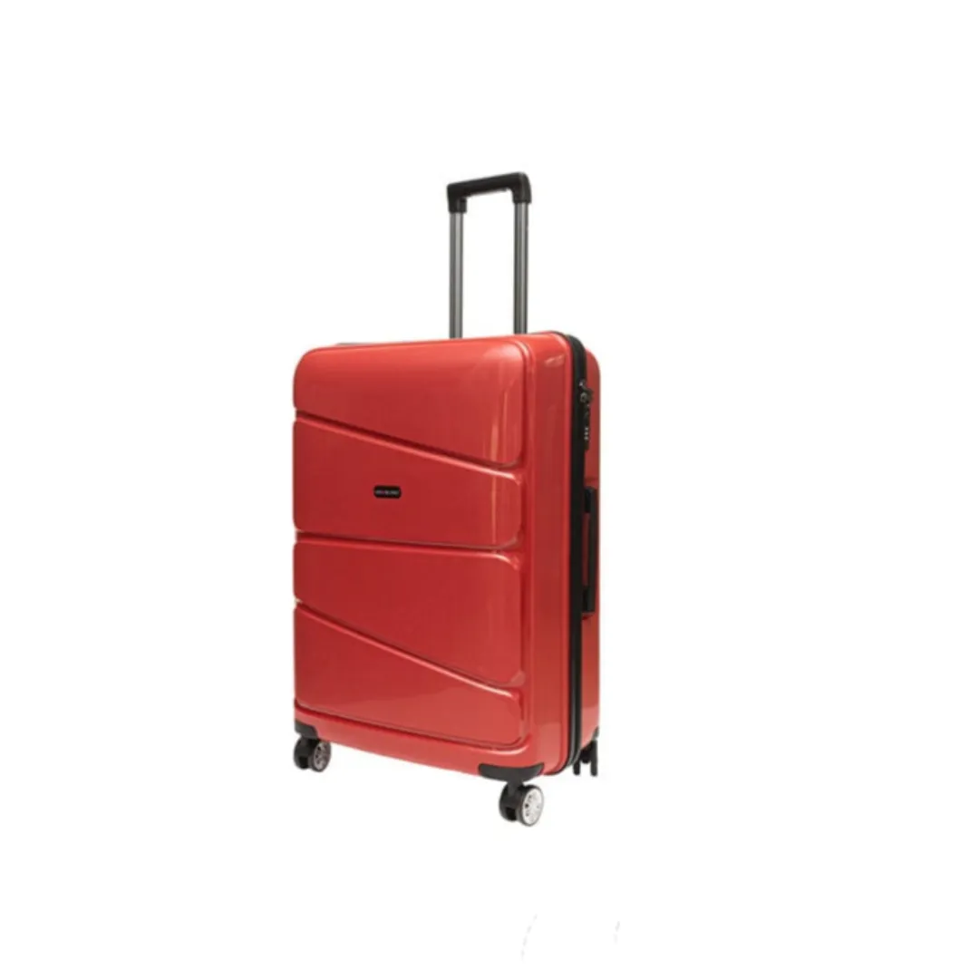 Gino De Vinci Swirl Large Roller Case Red