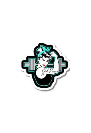 Girl Power Gym Sticker