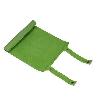 Green Roll Up Leatherette Dice Mat