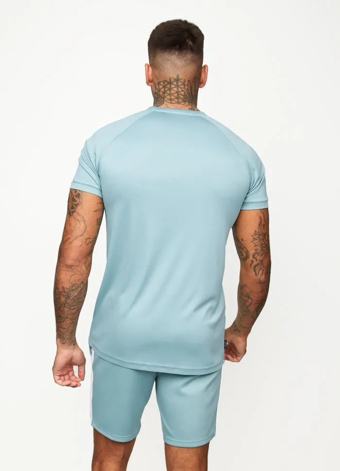 Gym King Core Poly T-Shirt Blue Haze