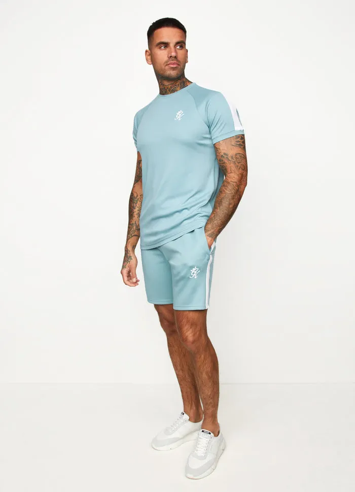 Gym King Core Poly T-Shirt Blue Haze