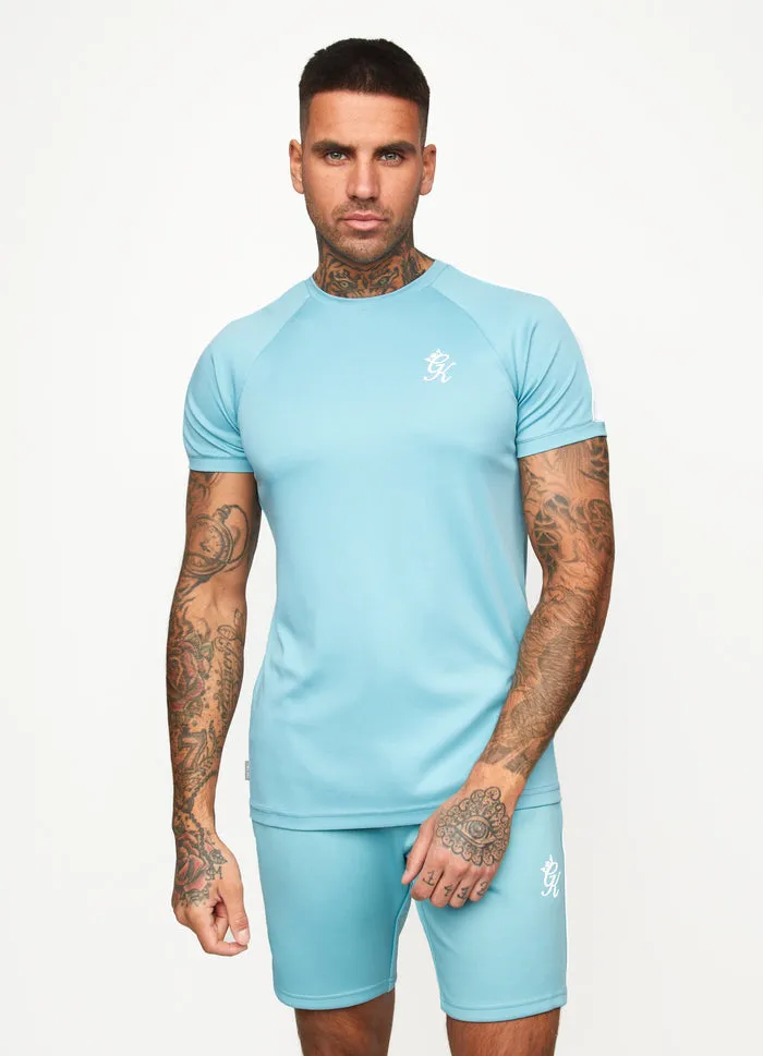 Gym King Core Poly T-Shirt Blue Haze