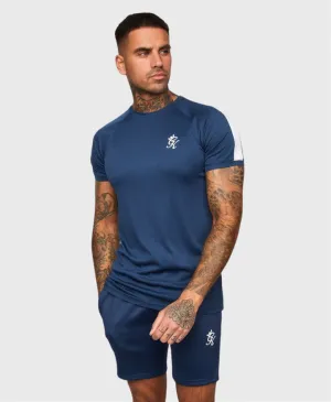 Gym King Core Poly T-Shirt Navy Marl