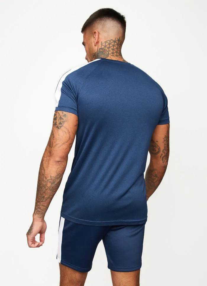 Gym King Core Poly T-Shirt Navy Marl