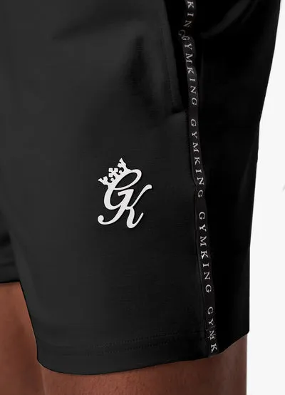 Gym King Taped Jersey Shorts Black