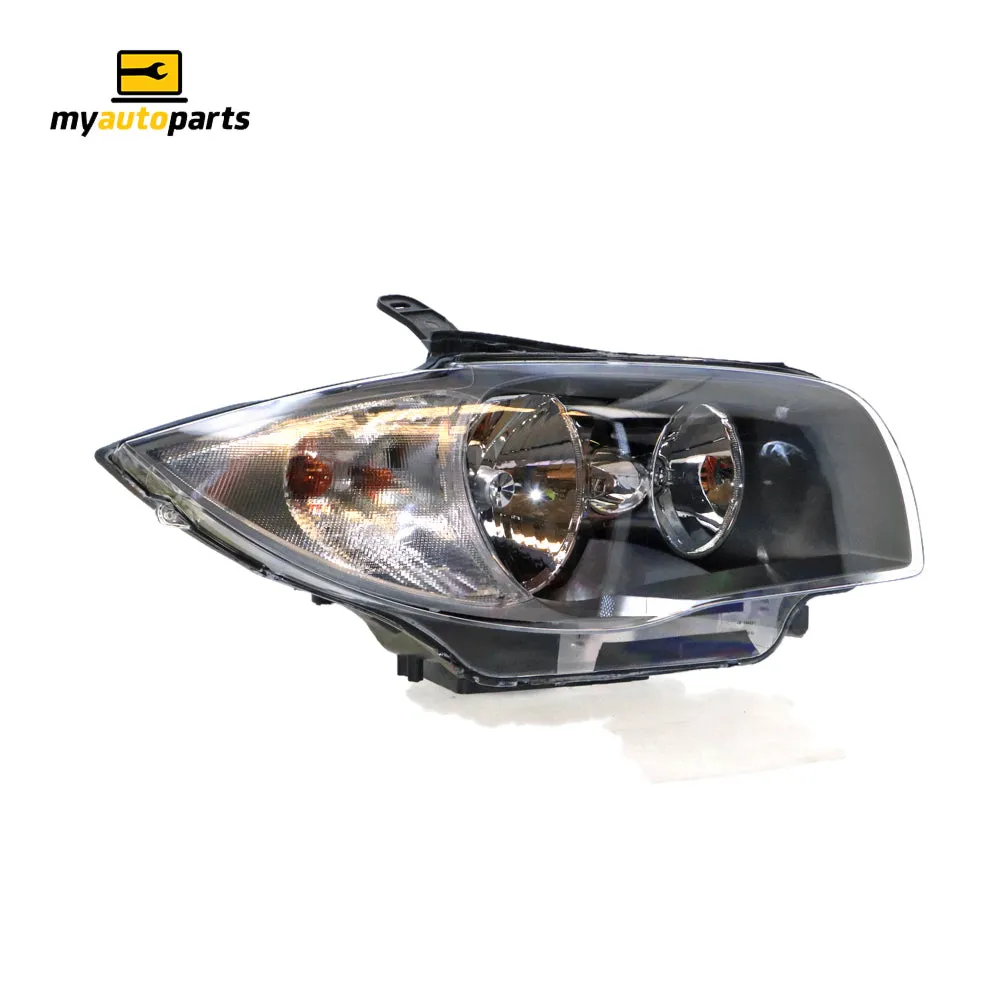 Halogen Black Head Lamp Drivers Side OES  suits BMW 1 Series 2007 to 2009