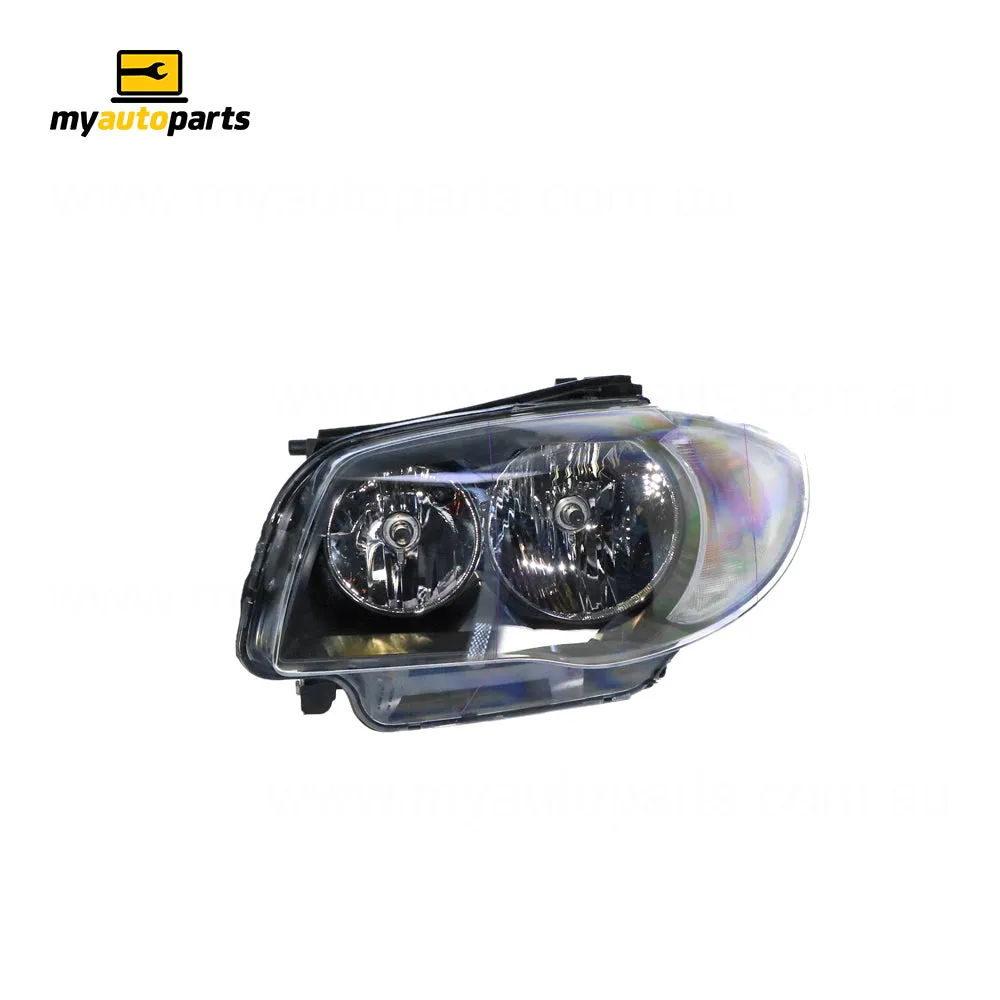 Halogen Head Lamp Passenger Side OES suits BMW 1 Series 2008 to 2011