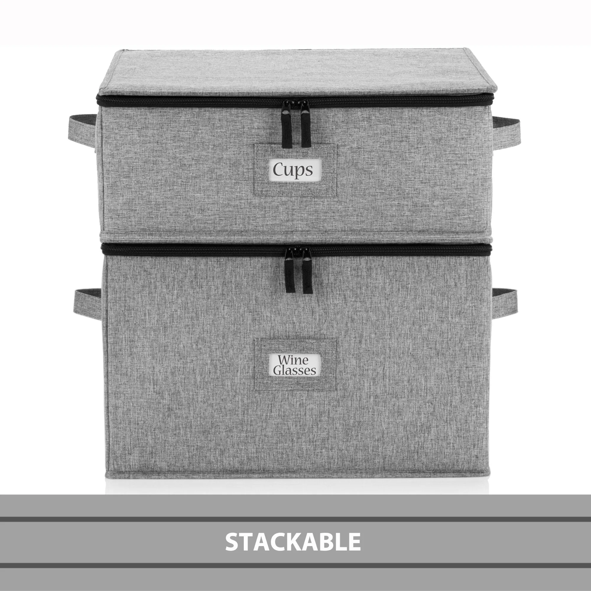 Hard Shell China Storage for Wine Glass - 16" x 13" x 10"H