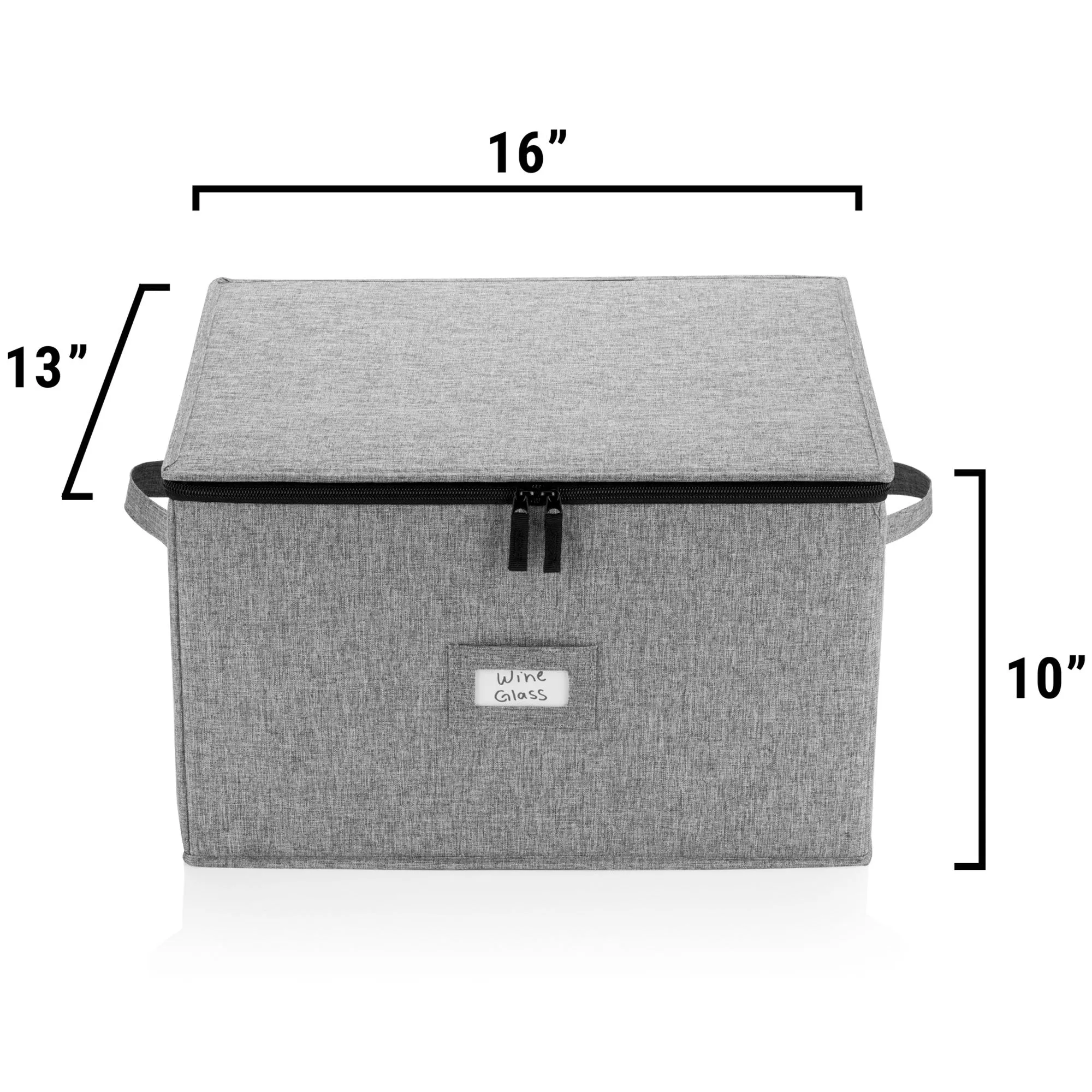 Hard Shell China Storage for Wine Glass - 16" x 13" x 10"H