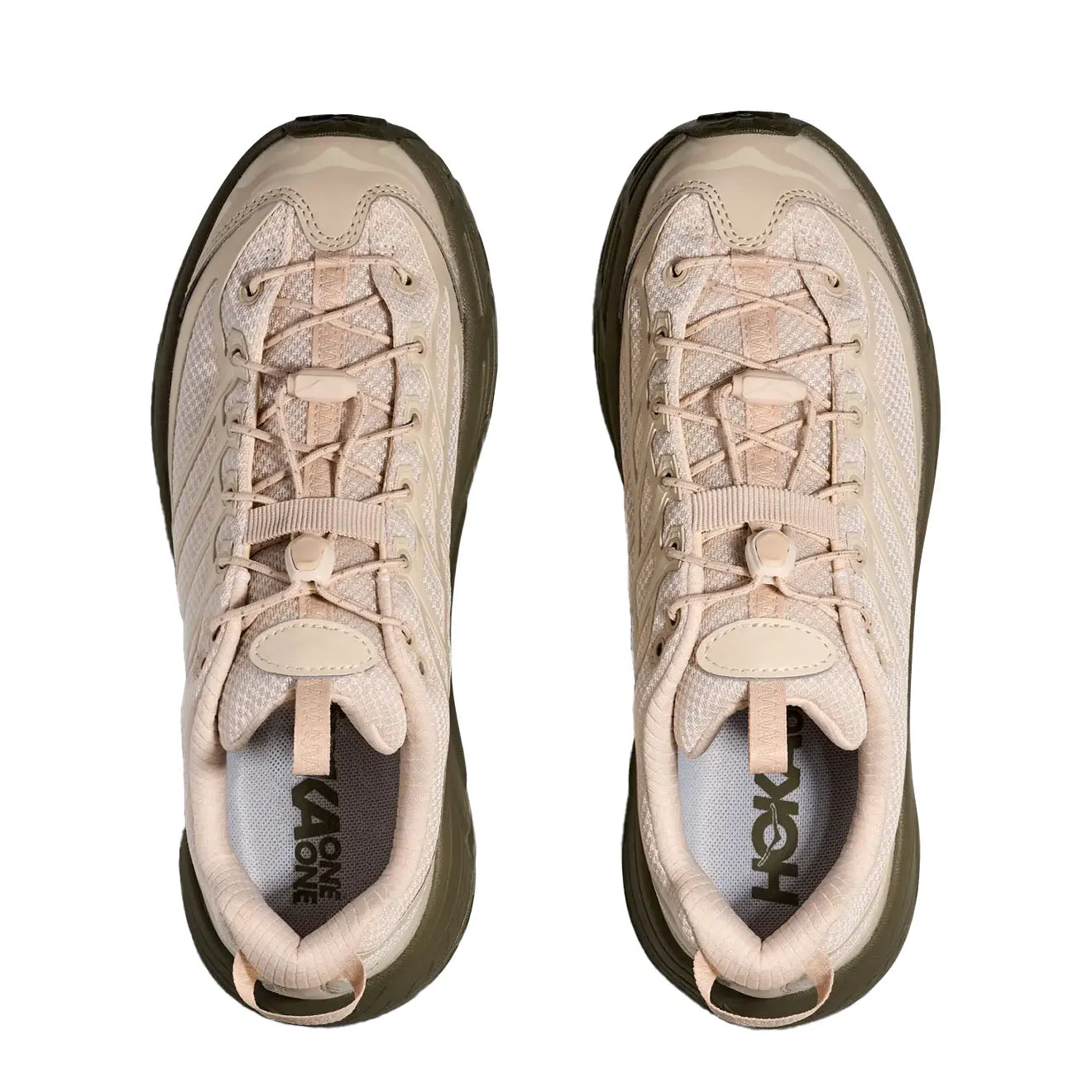 Hoka Men's Mafate Three2 Trainer Oat Milk / Eucalyptus