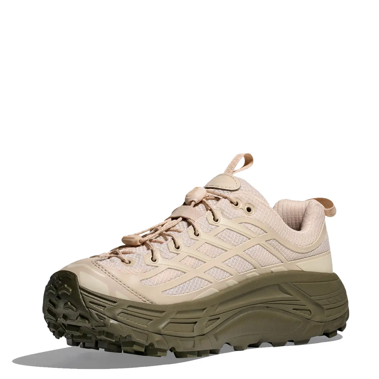 Hoka Men's Mafate Three2 Trainer Oat Milk / Eucalyptus
