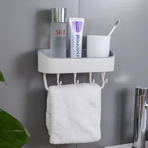 Homlly Wall Mount Shower Basket Kitchen Storage Holder