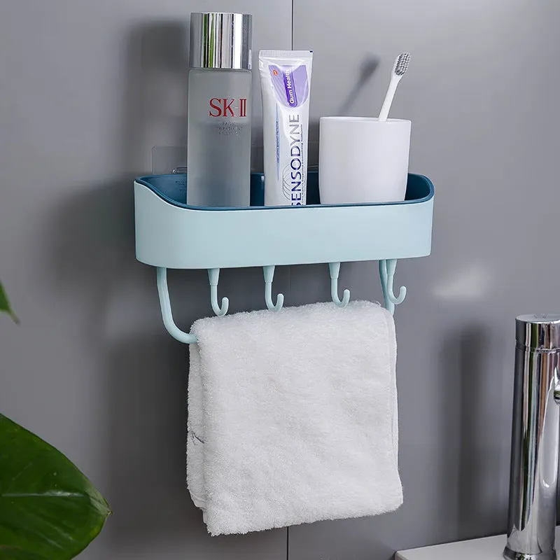 Homlly Wall Mount Shower Basket Kitchen Storage Holder