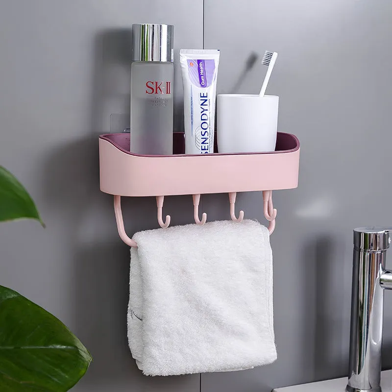 Homlly Wall Mount Shower Basket Kitchen Storage Holder