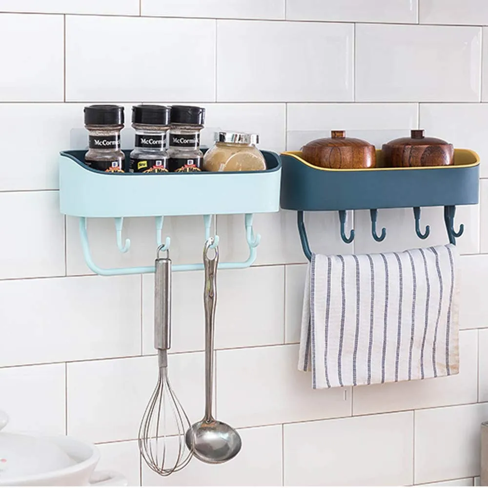 Homlly Wall Mount Shower Basket Kitchen Storage Holder
