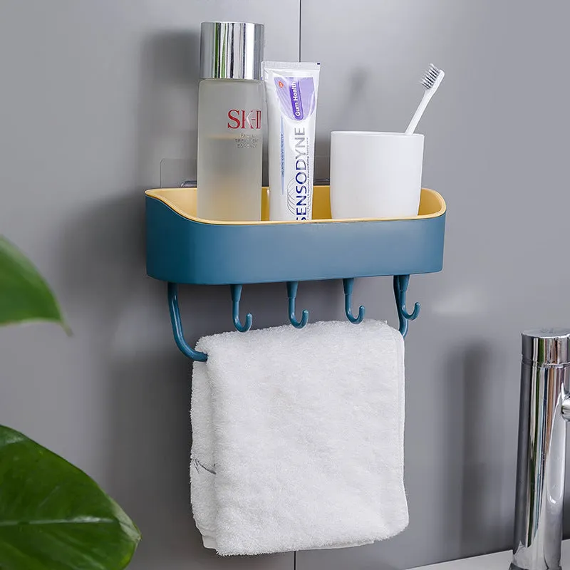 Homlly Wall Mount Shower Basket Kitchen Storage Holder