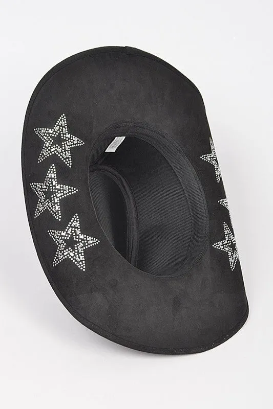 Hotfix Studded Star Iconic Suede Cowboy Hat