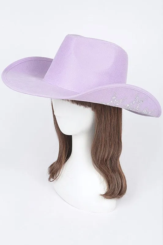 Hotfix Studded Star Iconic Suede Cowboy Hat