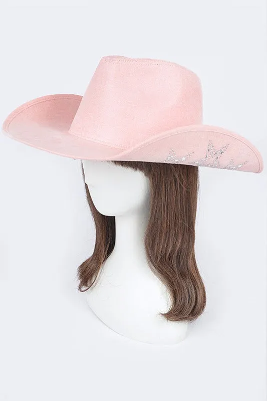 Hotfix Studded Star Iconic Suede Cowboy Hat