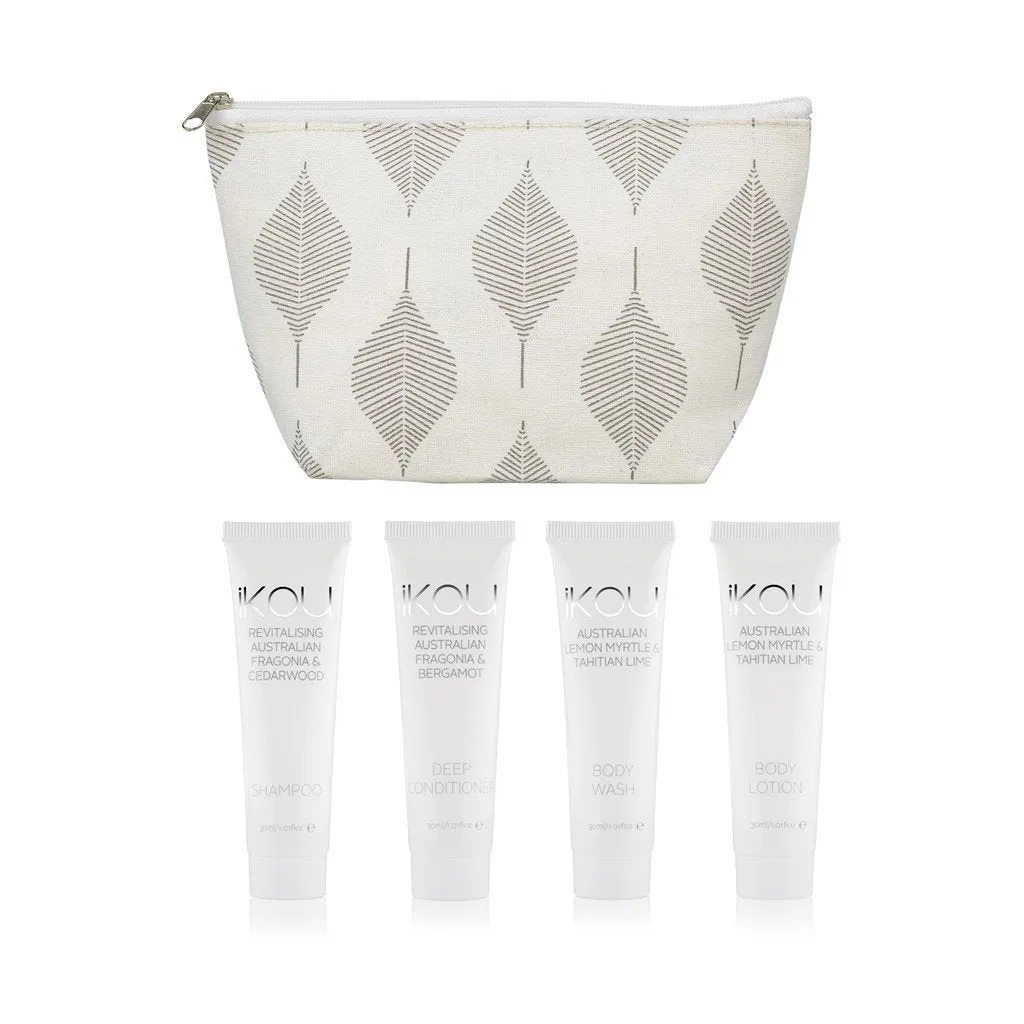 iKOU - Bathroom Amenities Travel Pack - 4x30ml