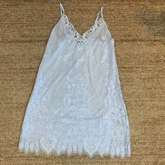 INC Intimates romantic Lingerie set Powder blue lace 2-pc Small