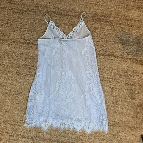 INC Intimates romantic Lingerie set Powder blue lace 2-pc Small