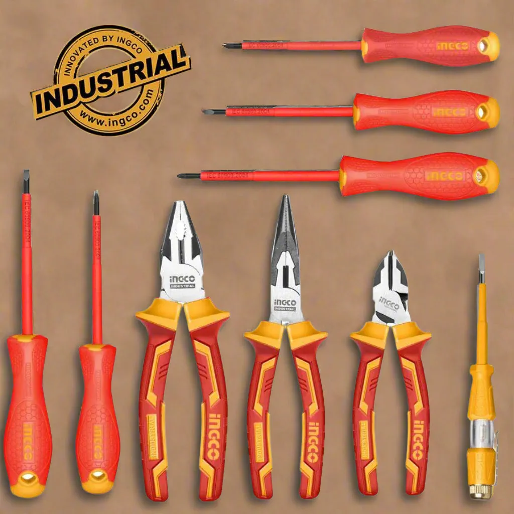 Ingco 9 Pieces Insulated Hand Tools Set - HKTV01H091