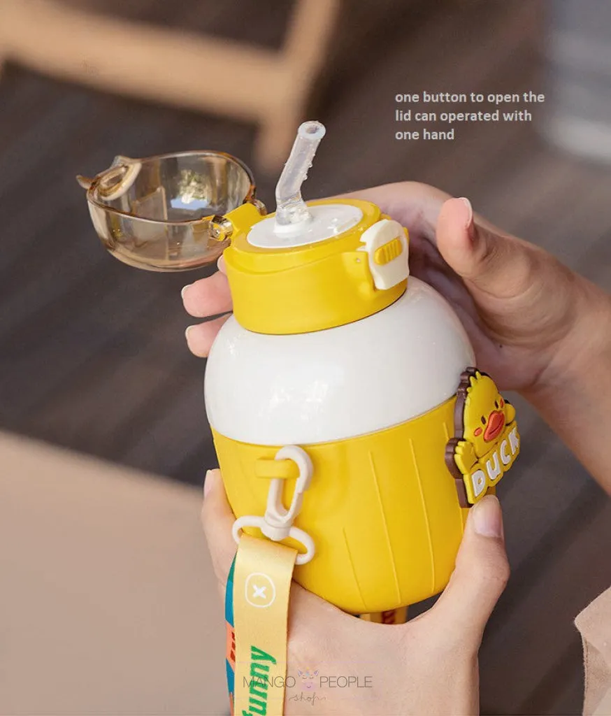 Insulated Stainless Steel Animal Design  Water Bottle for Kids - 450ml