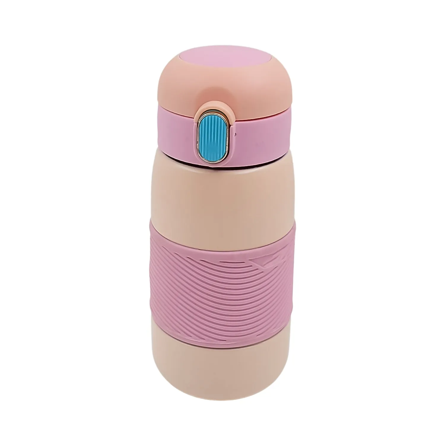 Insulated Stainless Steel Bottle With Rubber Grip (420 ML / Mix Design)