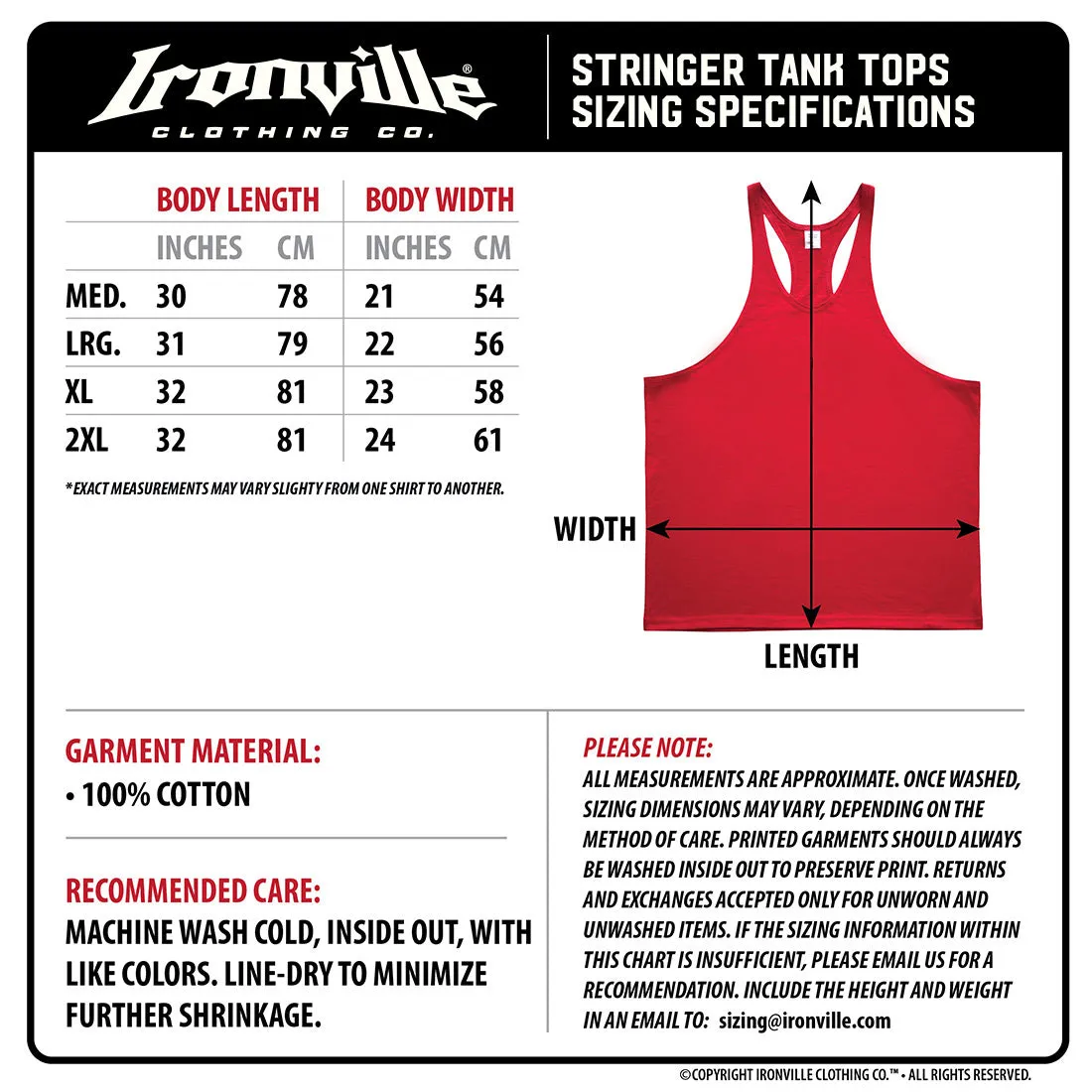 Ironville BODYBUILDING Stringer Tank Top