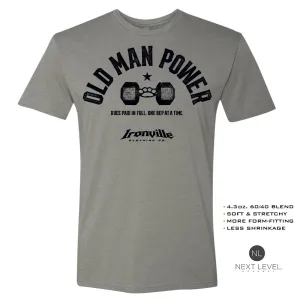 Ironville OLD MAN POWER Soft-Blend Gym T-shirt