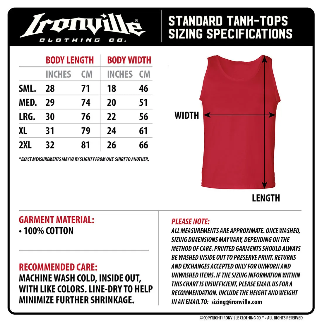 Ironville OLD MAN POWER Standard Cut Tank Top