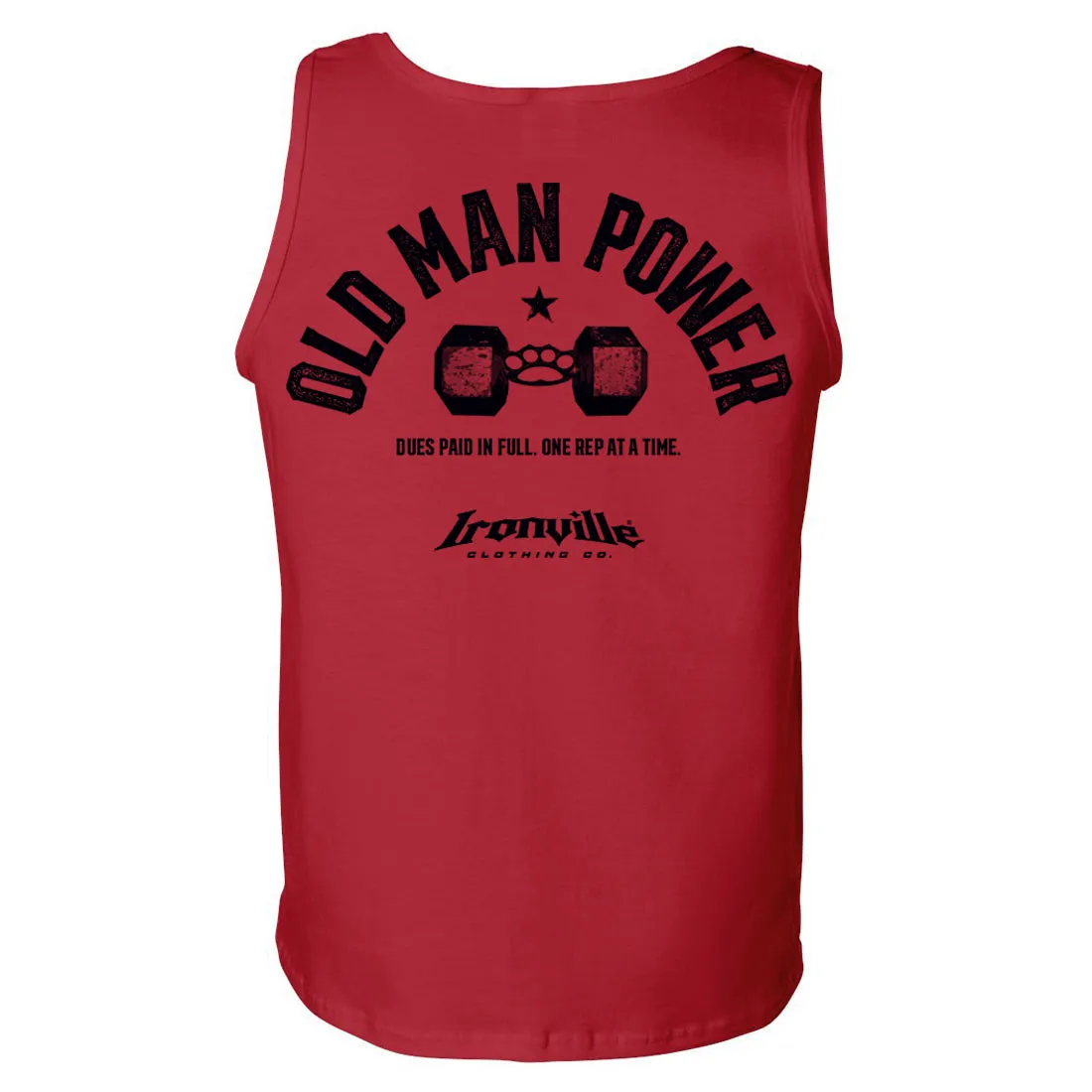 Ironville OLD MAN POWER Standard Cut Tank Top
