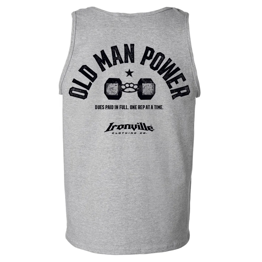Ironville OLD MAN POWER Standard Cut Tank Top