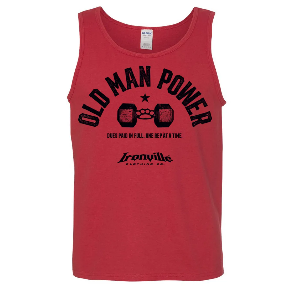 Ironville OLD MAN POWER Standard Cut Tank Top