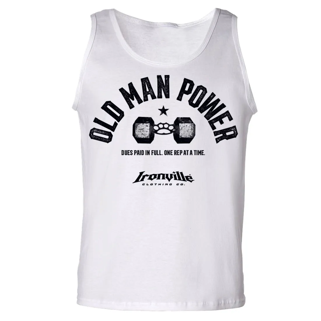 Ironville OLD MAN POWER Standard Cut Tank Top