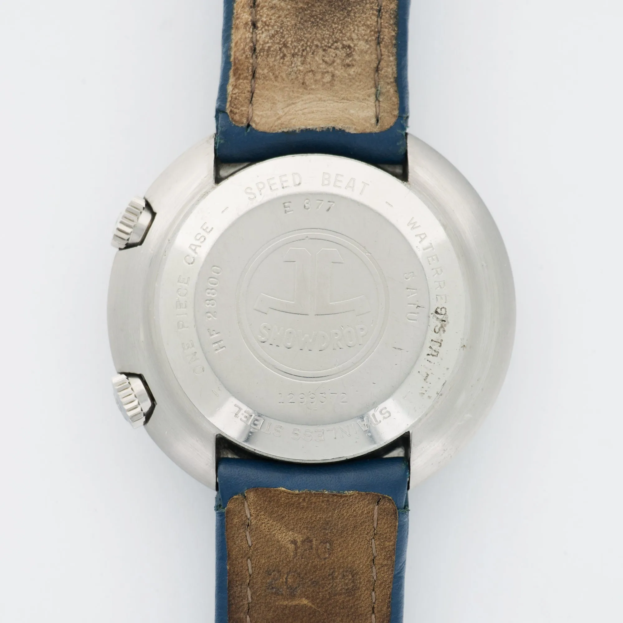 Jaeger Lecoultre Steel Memovox Snowdrop Watch Ref. E877