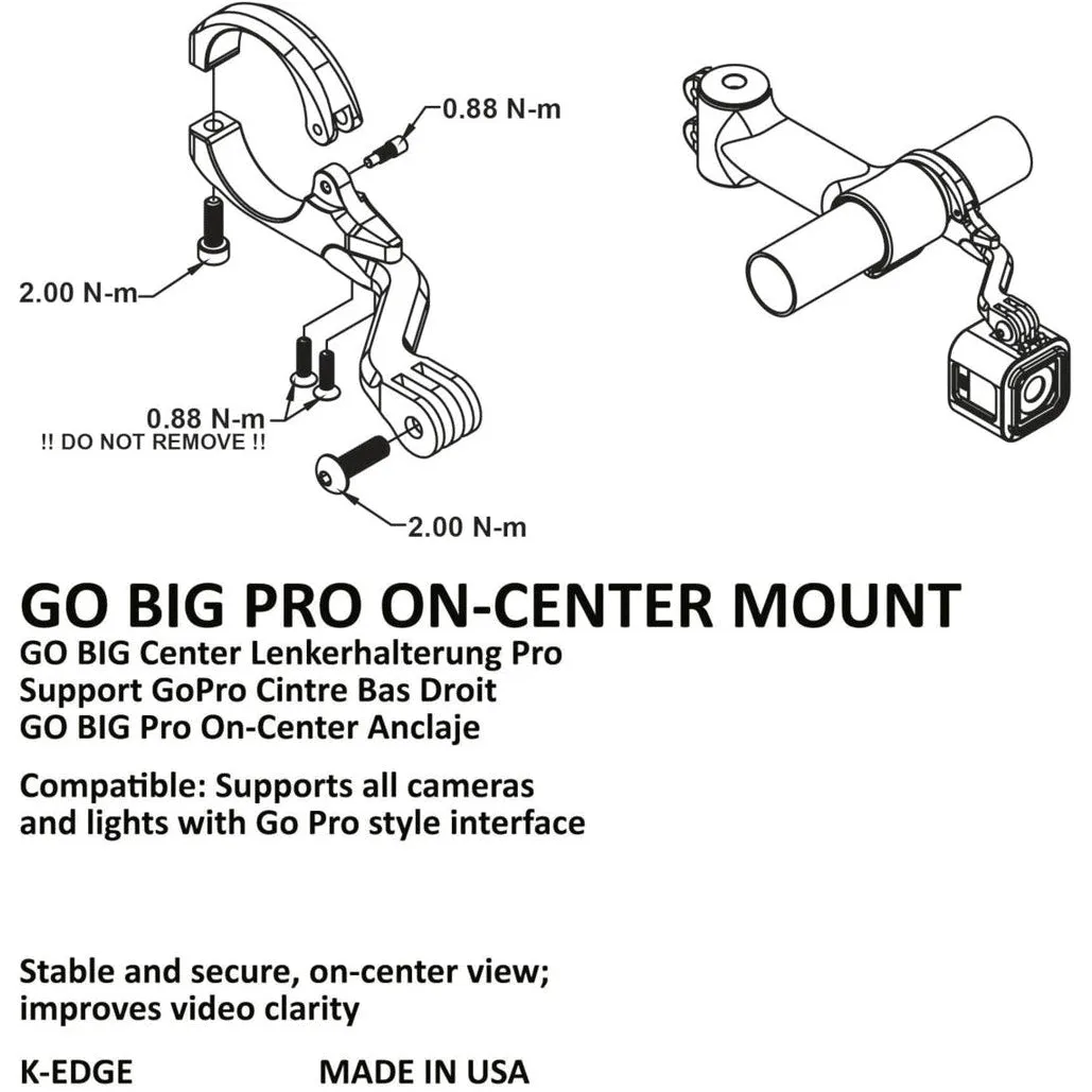 K-Edge Go Big Pro On-Centre Mount