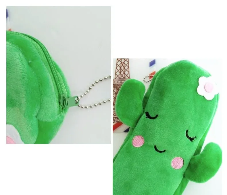 Kawaii Watermelon and Strawberry Plush Pencil Pouch