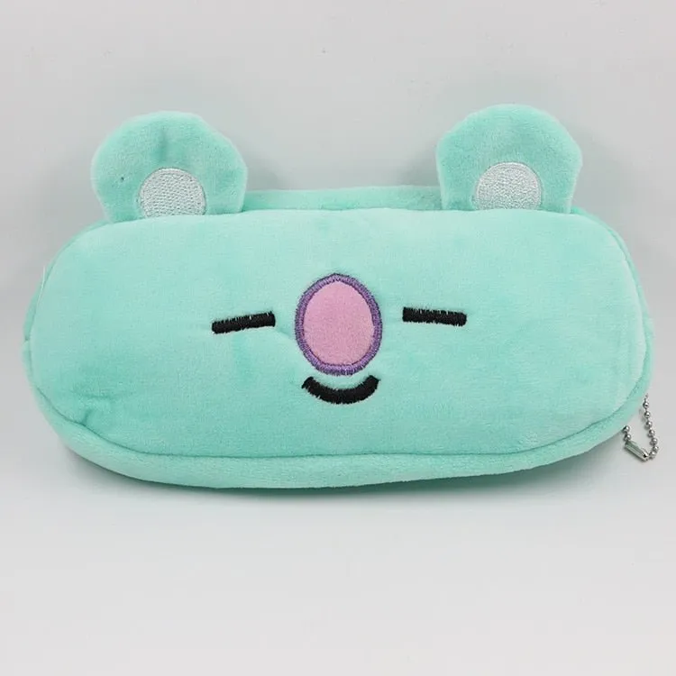 Kawaii Watermelon and Strawberry Plush Pencil Pouch
